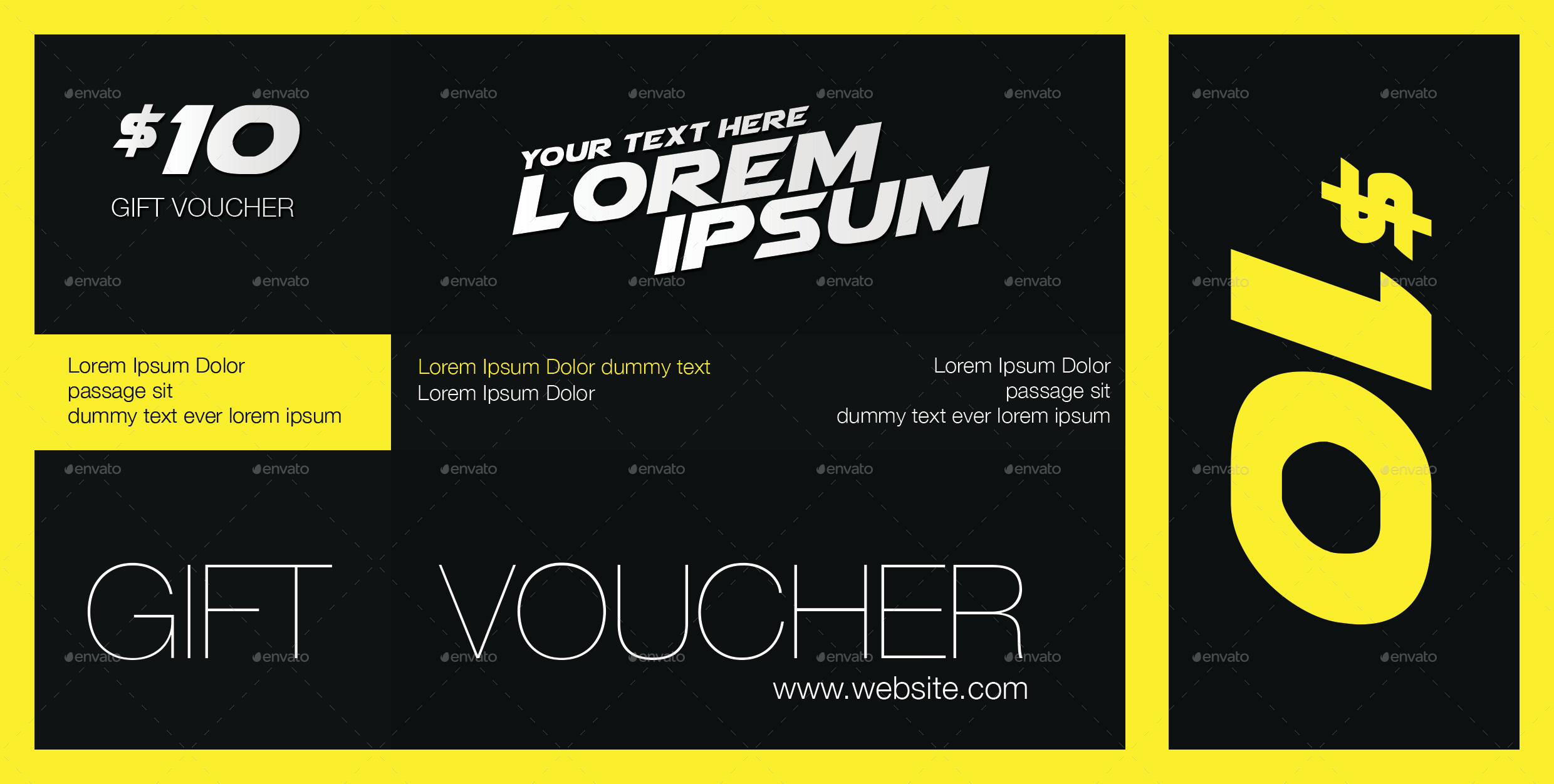 Creative Gift Vouchers Bundle 01, Print Templates GraphicRiver